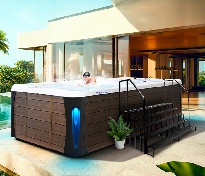 Calspas hot tub being used in a family setting - Honolulu